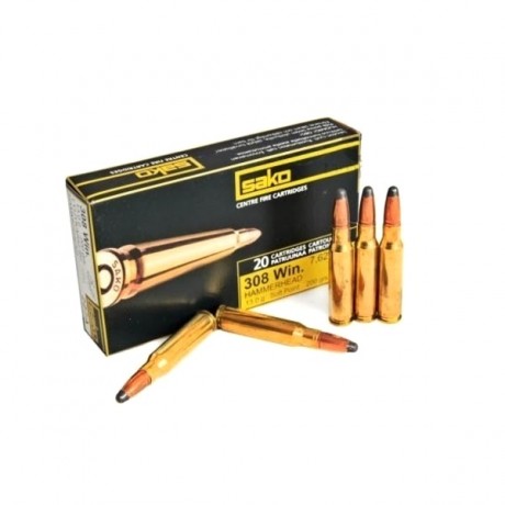 Патрон 308W Sako 11.7 g/180gr SP Hammerhead(20)