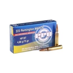 Патрон PPU 223 Rem Match HP BT об 4,86 гр 20 шт