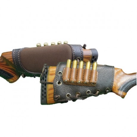 Патронташ на приклад 5*7,62 Монте Карло Царская охота кожа