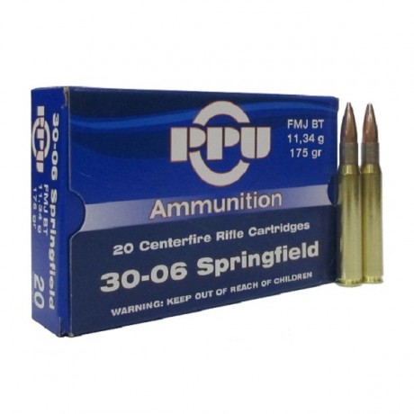 Патрон PPU 30-06 Spr FMJ 11,34 гр 20 шт