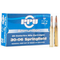 Патрон PPU 30-06 Spr SP п/об 11,7 гр 20 шт