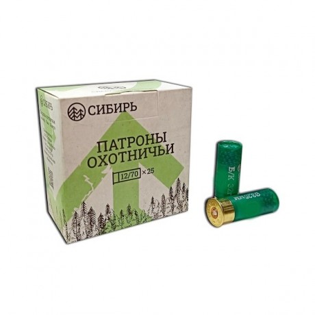 Охот. патрон СИБИРЬ 12/70/32 №1 Freeshot 25шт