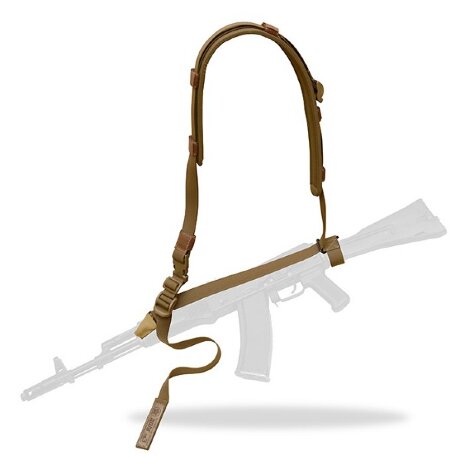 Ремень оружейный тактический ДОЛГ-М3 койот унивверс с подушкой