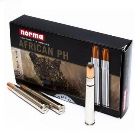 Патрон NORMA кал 416 Ren Mag 29.2гр. 450grn African PH Woodleigh Soft Point (10)