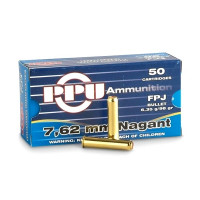 Патрон PPU 7.62 FMJ Nagant 6.35g