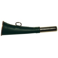 Горн охотничий кожан отделка 16см