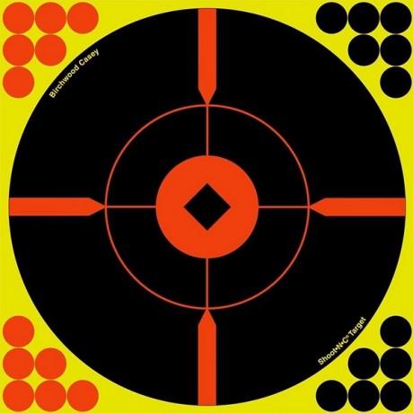 Shoot N C Self-Adhesive Targets Мишень бумажная прояв попад сетка Plex 300мм 5шт в уп+120