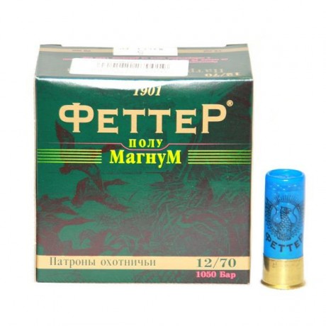 Охот. патрон ФЕТТЕР 12/70/36 №3 Полумагнум 25шт