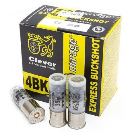 Патрон Clever 12/70 картечь 6,2 7/0 25шт